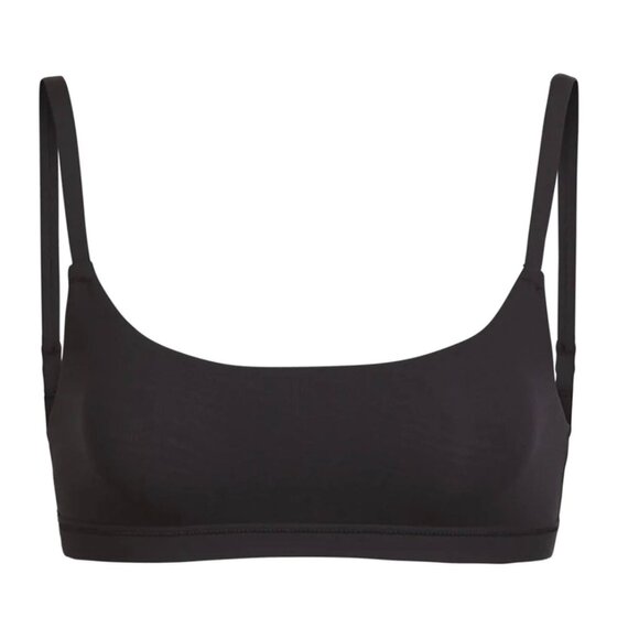 SKIMS • FITS EVERYBODY SCOOP BRALETTE • ONYX  • WORN ONCE • LARGE - Picture 2 of 4